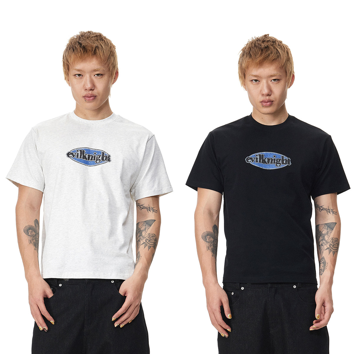 EK/EVILKNIGHT 2026年春季徽章logo短袖T恤纯棉亲肤透气简约上衣