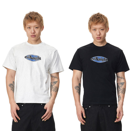 EK/EVILKNIGHT 2026年春季徽章logo短袖T恤纯棉亲肤透气简约上衣