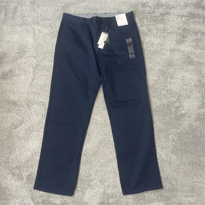 30码CK/Calvin Klein Jeans男士straight fit百搭纯棉休闲长裤子