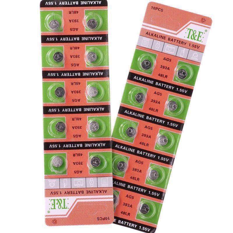 AG5 LR754 393A LR48 纽扣电池 遥控器玩具助听器手表手环电子