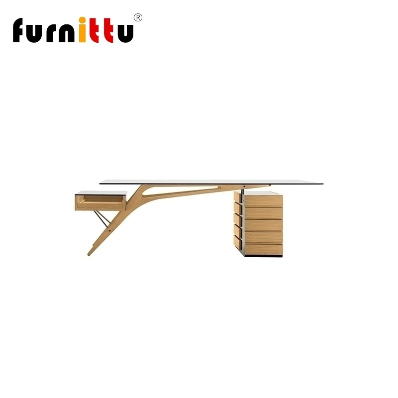 furnittu北欧实木 创意设计师家具 cavour desk加富尔桌 办公桌