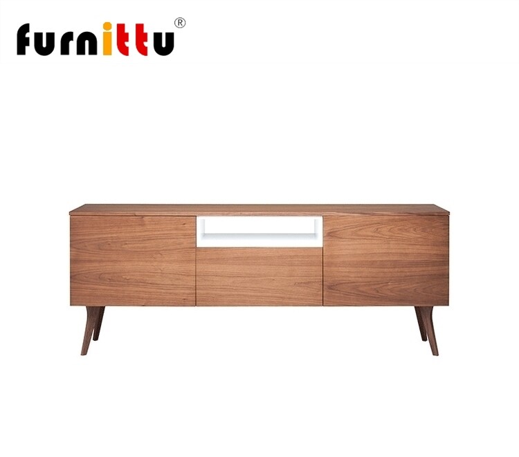 furnittu实木客厅地柜设计师家具