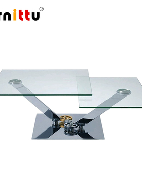 furnittu 创意设计师家具 Astrolab 齿轮机械方圆形旋转伸缩茶几