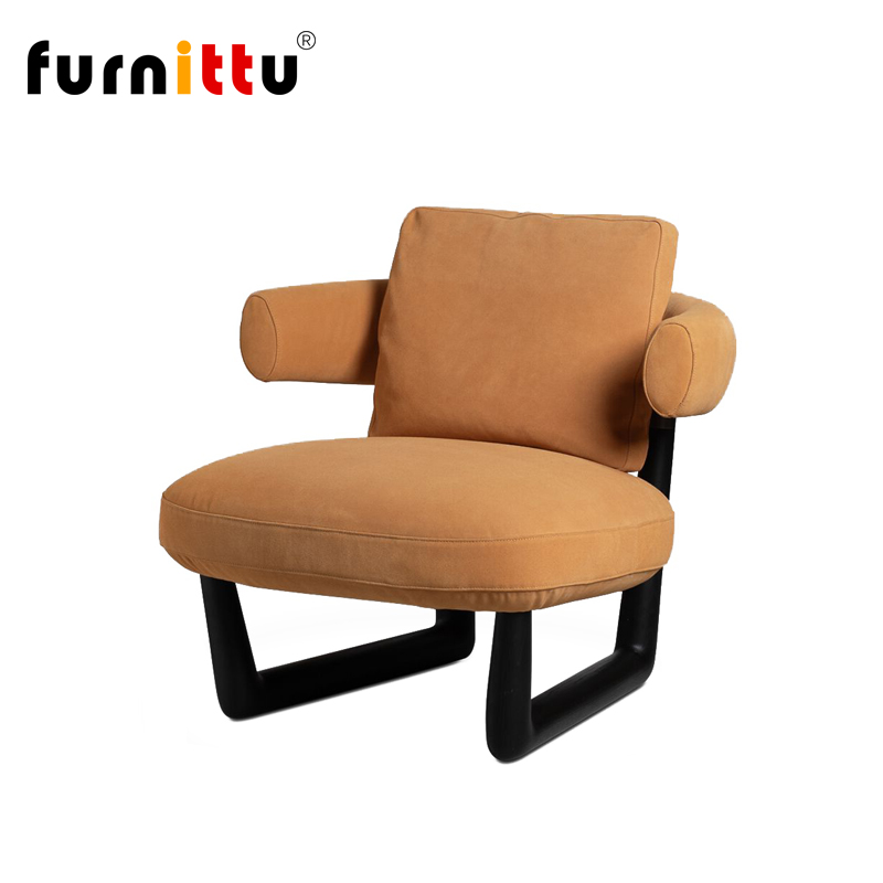 意式样板间休闲咖啡沙发椅