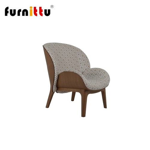 furnittu北欧实木 设计师家具 kalin armchair卡利纳高档休闲椅