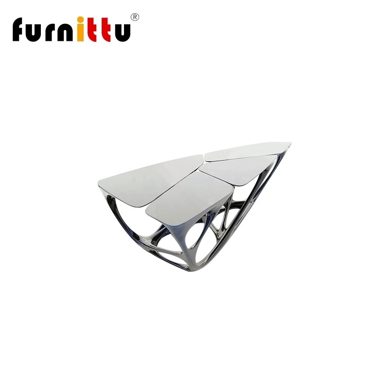 furnittu创意设计师家具 mesa table 梅萨桌小户型客厅玻璃钢茶几
