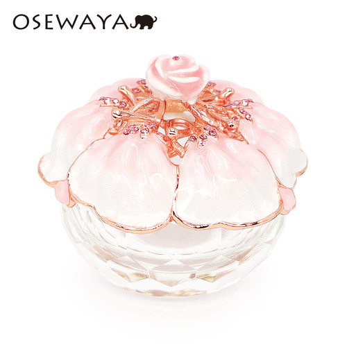 OSEWAYA水晶玫瑰花首饰收纳盒