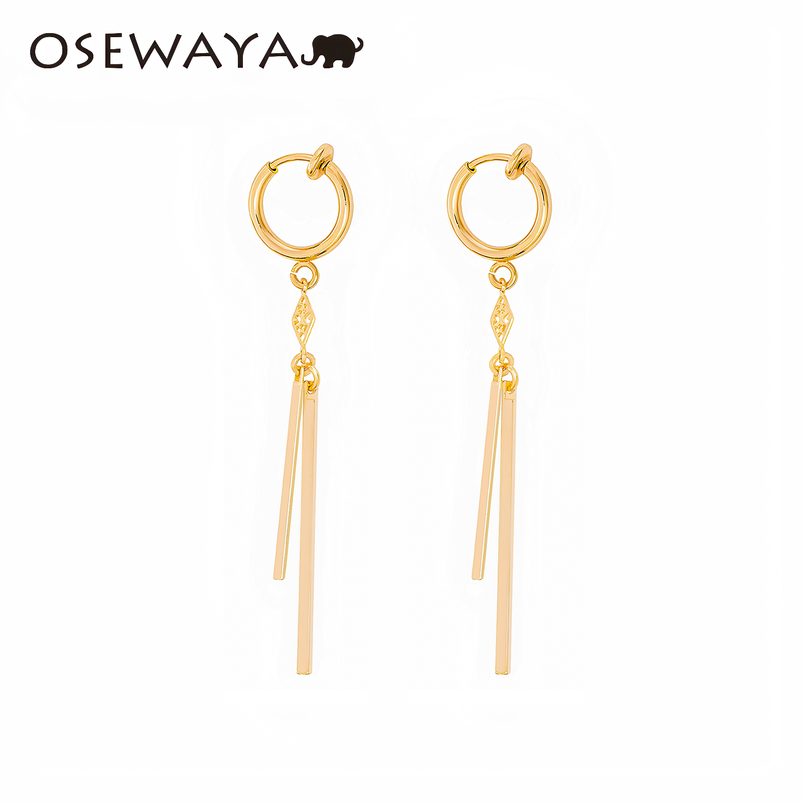 个性流苏小众设计情侣耳夹耳