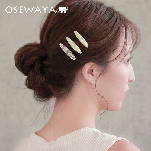 OSEWAYA发夹合金气质个性简约