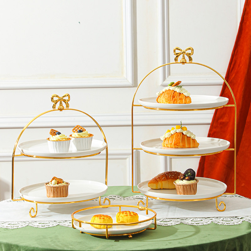 甜品架蛋糕架商用创意下午茶点心架多层派对小吃盘摆台精致水果盘