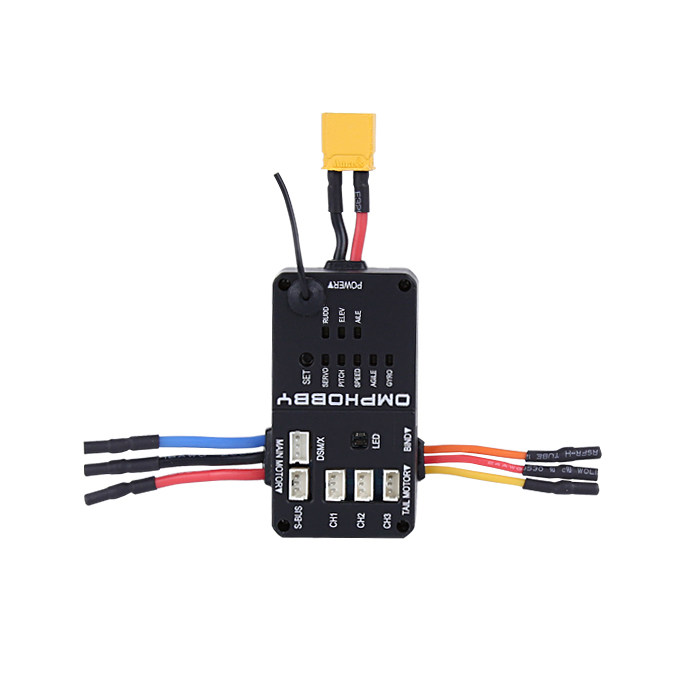 LANGYU OMPHOBBY M2 EXP 듀얼 브러시리스 모터 직접 구동 3D 헬리콥터 비행 제어 그룹 OSHM2113