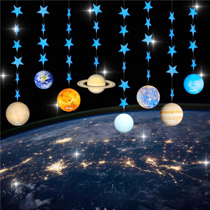 星球拉旗吊饰宇宙八大行星