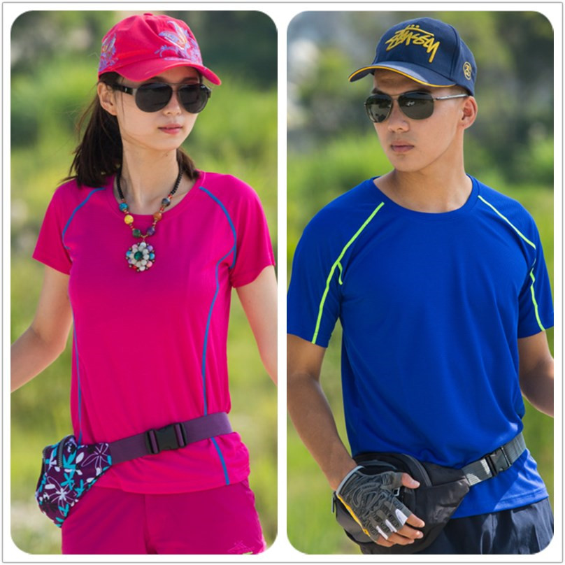 夏季速干t恤男女短袖跑步健身 情侣吸湿排汗快干衣圆领户外运动衫|msdalam kategori luar/Mountaineer/Camping/Aksesori perjalanan, pakaian luar, Cepat kering seluar dalam, Cepat kering t-shirt - dari Buy2taobao.com untuk memberikan perkhidmatan ejen Taobao profesional membeli