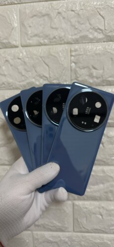 适用于小米14ultra后盖，原装拆机，蓝色玻璃靓壳，带镜框