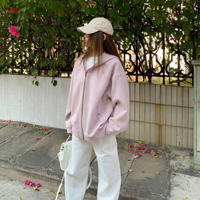 橘子树在哪儿美式连帽卫衣外套