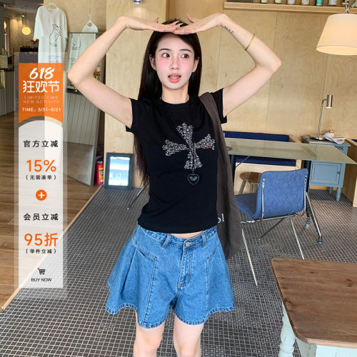 橘子树在哪儿复古正肩短袖t恤女