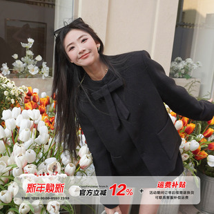 女冬季 橘子树在哪儿小香风毛呢套装 羽绒外套裙子两件套 限时价