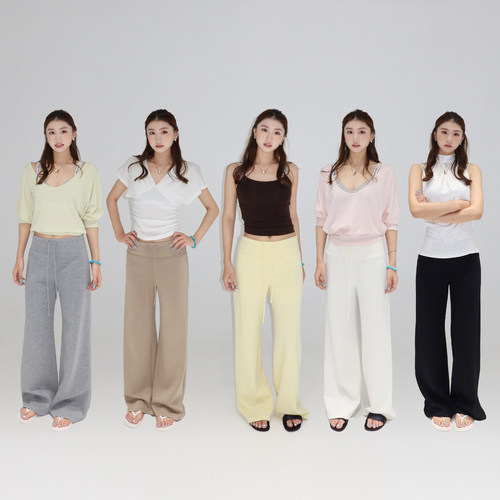 橘子树在哪儿复古面膜休闲裤女夏