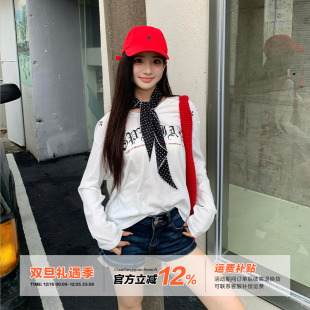 防晒罩衫 t恤女秋季 橘子树在哪儿长袖 辣妹休闲显瘦上衣 清仓价