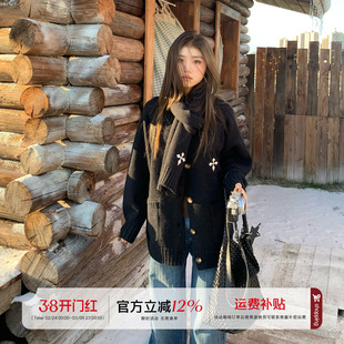 【清仓价】橘子树在哪儿重磅毛衣外套女秋慵懒风软糯外搭针织开衫