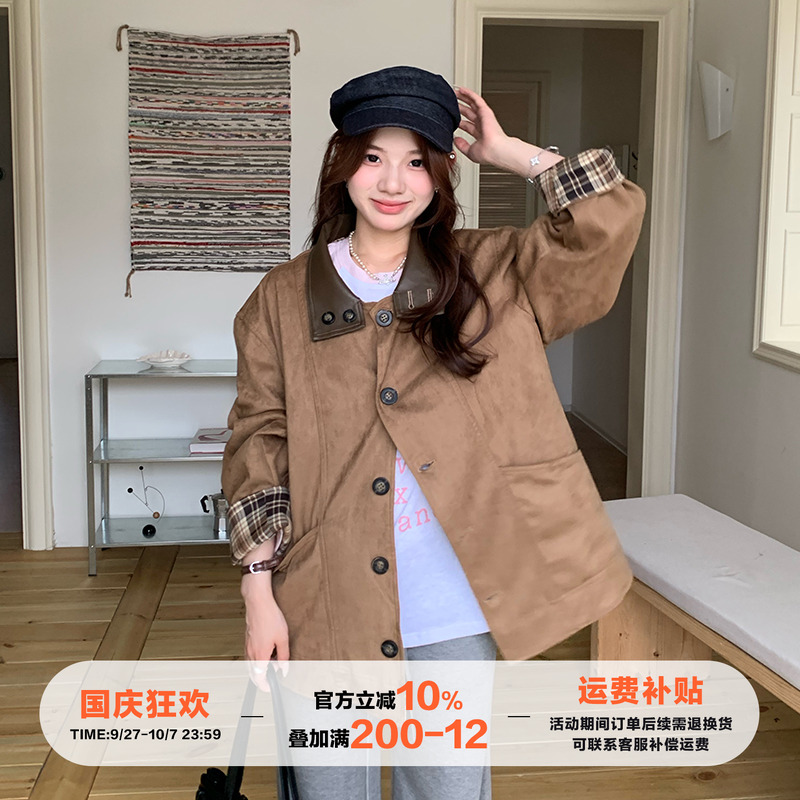 橘子树在哪儿两面可穿麂皮外套女