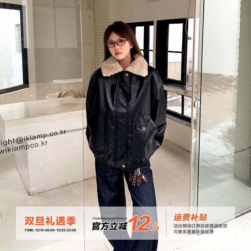 橘子树在哪儿高级感机车皮衣