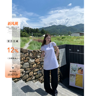 橘子树在哪儿韩系白色泡泡袖袖连衣裙女夏季甜美简约显瘦短款裙子