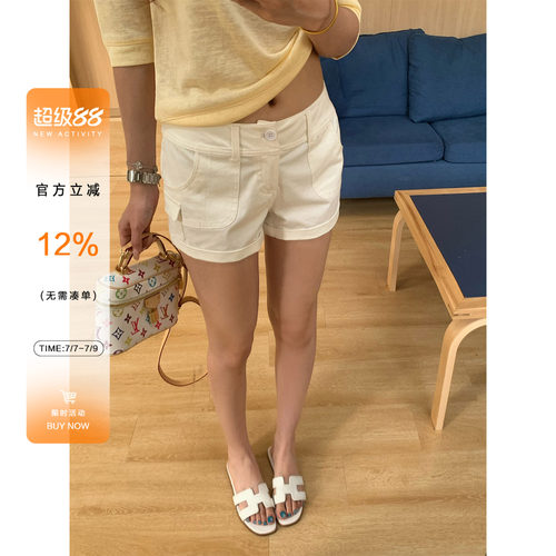 橘子树在哪儿复古工装短裤女夏季