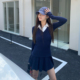 学院风假两件上衣百褶裙两件套 款 橘子树在哪儿韩系针织套装 女秋季