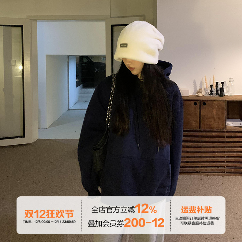 橘子树在哪儿韩系经典纯色卫衣