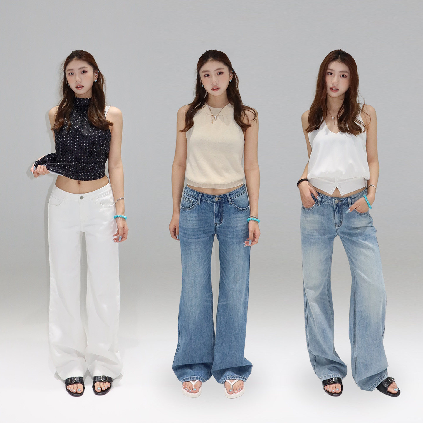 橘子树在哪儿复古低腰牛仔裤女夏图片
