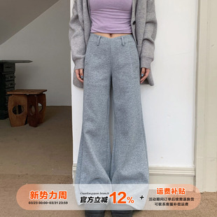 女秋辣妹运动显瘦百搭卫裤 橘子树在哪儿低腰微喇休闲裤 限时价