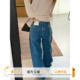 超好看宽松直筒显瘦阔腿裤 橘子树在哪儿复古蓝色牛仔裤 女2026新款