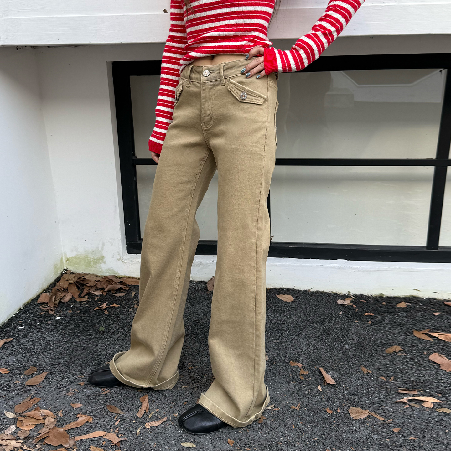 橘子树在哪儿美式复古牛仔裤女秋