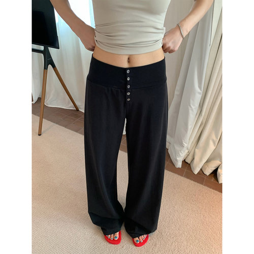 橘子树在哪儿莱赛尔排扣休闲裤女