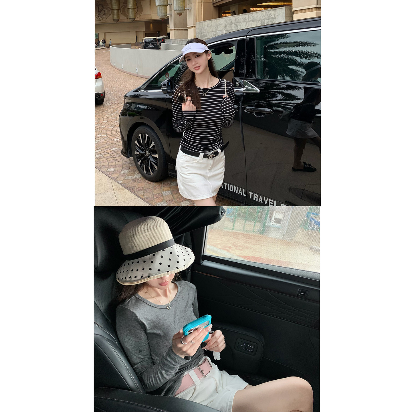 【清仓价】圆领长袖t恤女夏防晒图片
