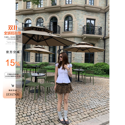 橘子树在哪儿复古豹纹半身裙女夏
