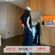 设计感阔腿显瘦裤 女春季 子 2026新款 橘子树在哪儿丹宁色翻边牛仔裤