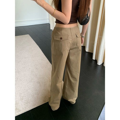 橘子树在哪儿复古无腰头牛仔裤女