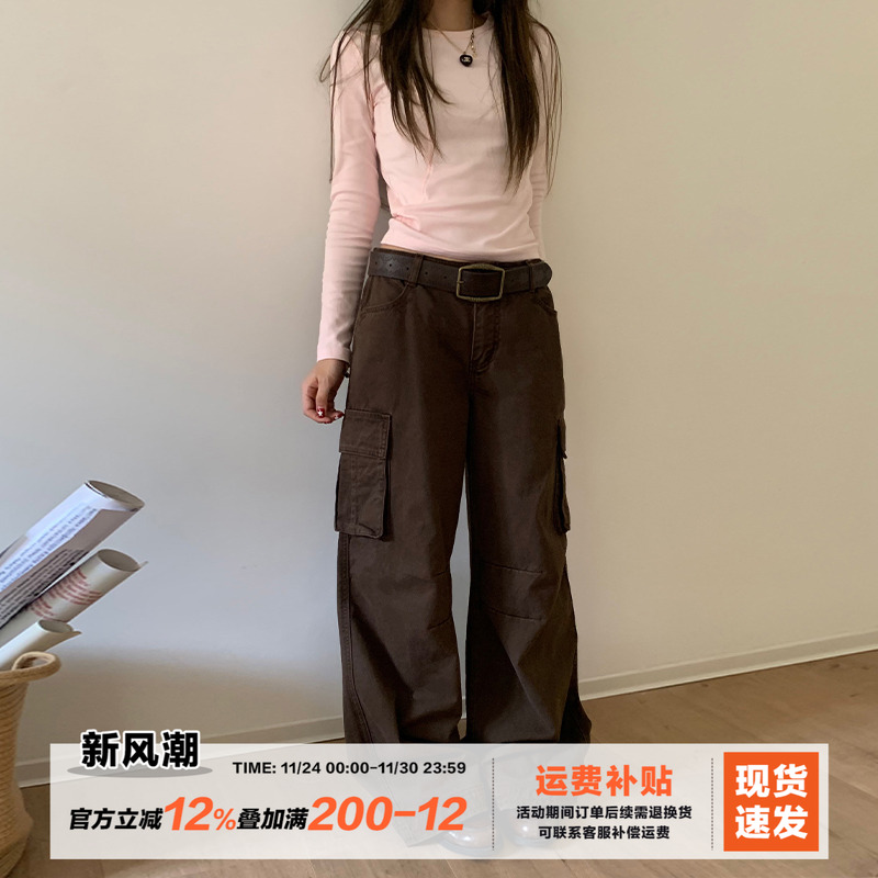 橘子树在哪儿美式复古工装裤女秋