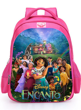 工厂直销 2022 魔法满屋学生背包 女生粉色书包 Encanto 双肩包