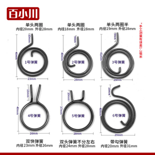 双活双快防盗门锁配件 手柄弹簧 防盗门拉手配件 把手弹簧
