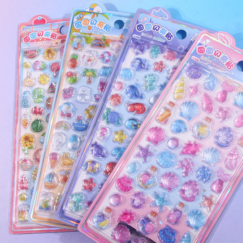 3d立体浮雕贴纸女孩卡通可爱动物宝石贴画水晶钻石手机壳装饰粘贴,玩具/童车/益智/积木/模型,贴纸,淘宝优惠券,粉丝福利购,淘宝优惠卷