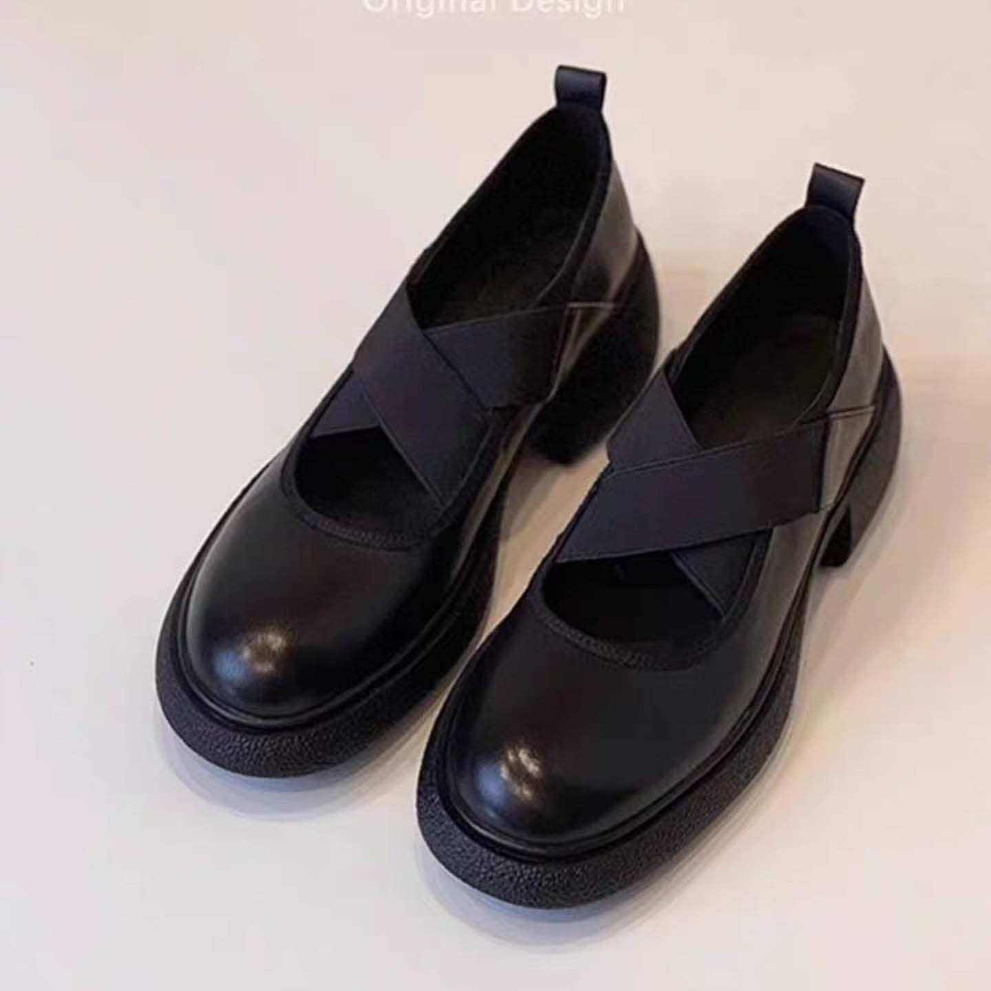 真皮厚底玛丽珍鞋女2026早春新款复古交叉带芭蕾舞单鞋通勤小皮鞋,女鞋,玛丽珍鞋,淘宝优惠券,粉丝福利购,淘宝优惠卷