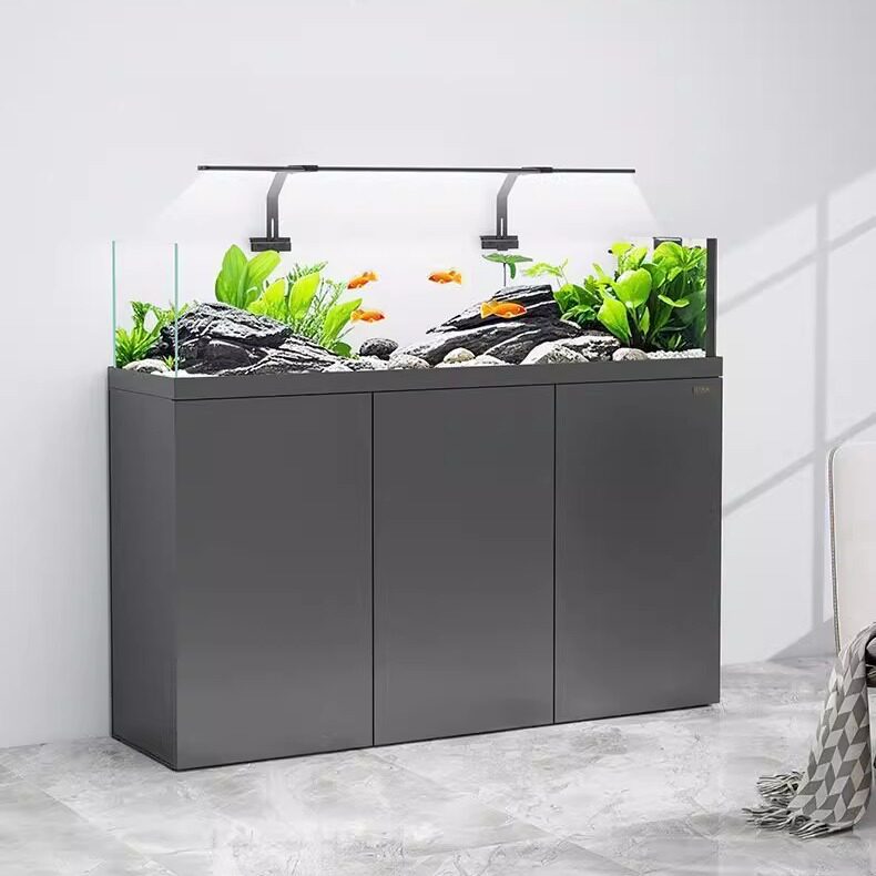 森森极窄溪流鱼缸客厅新款超白玻璃家用中型底滤金鱼缸底滤造景缸