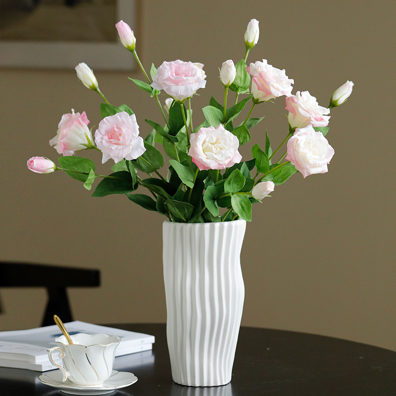 仿真花洋桔梗茶几花艺摆件轻奢客厅餐桌花假花绢花高级感装饰插花