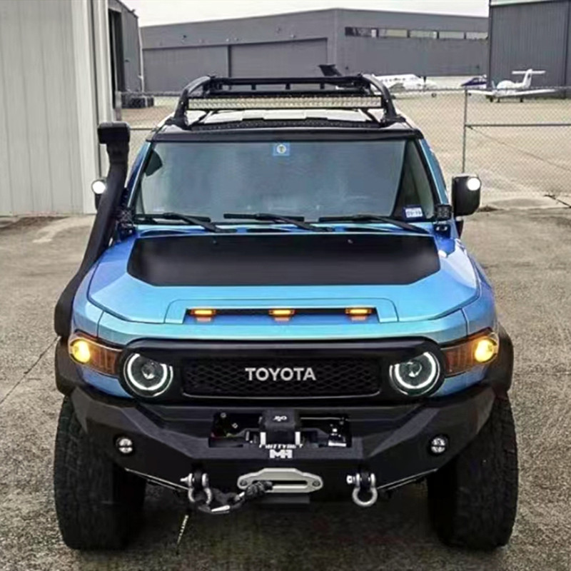 适用于丰田fj酷路泽前保险杠改装越野竞技款大包围镁铝合金材质杠