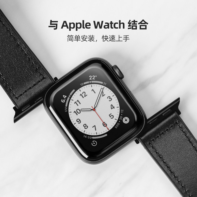 AMERICAN SWITCHEASY FOR APPLE NEW 2023 APPLE WATCH S9 8 7 LEATHER WATCH STRAP SERIES SILICONE 38 40 42 44 45MM FASHION MEN AND WOMEN WRISTBAND