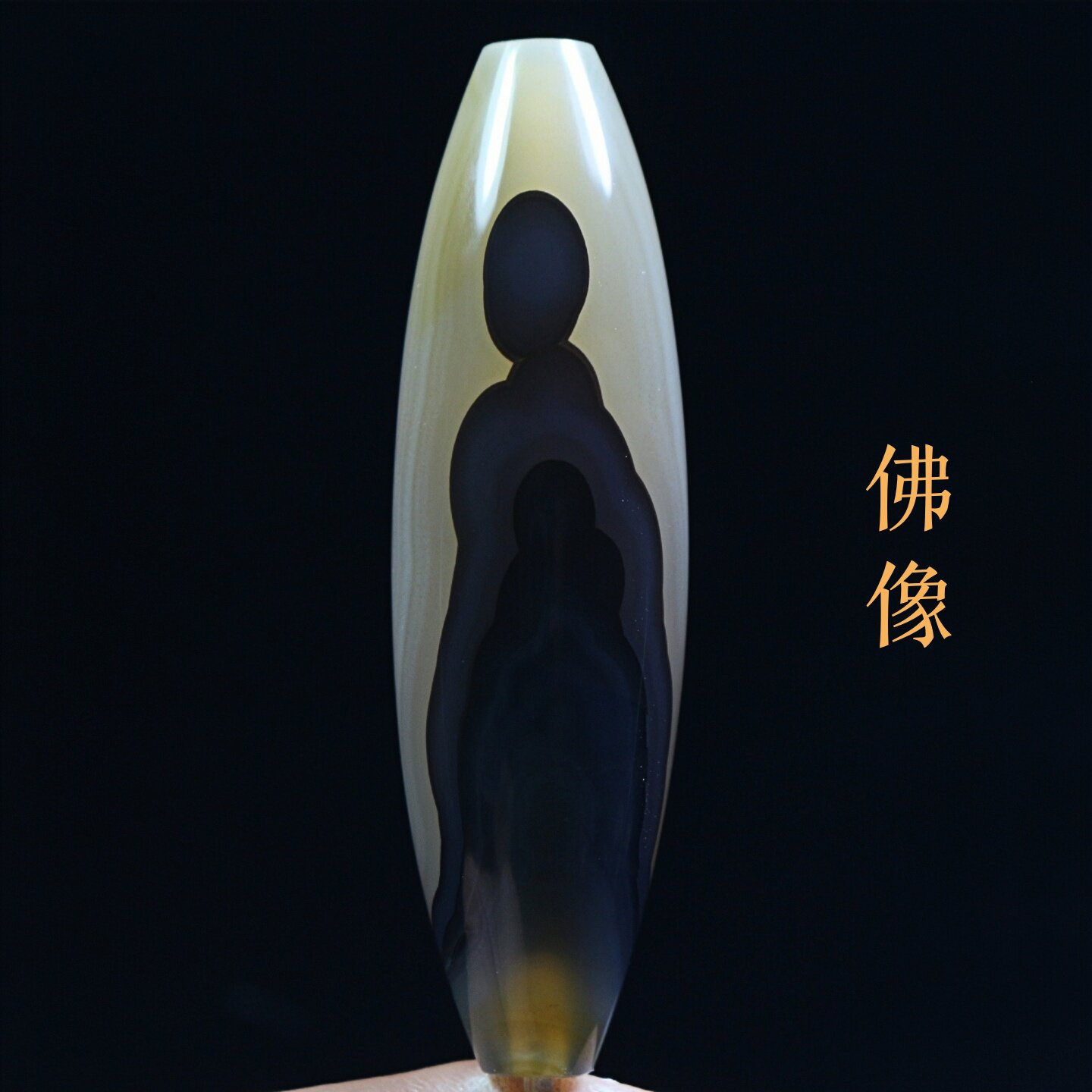 巴西玛瑙佛像象形天珠吊坠项坠巴玉悟道人物图腾锁骨挂件