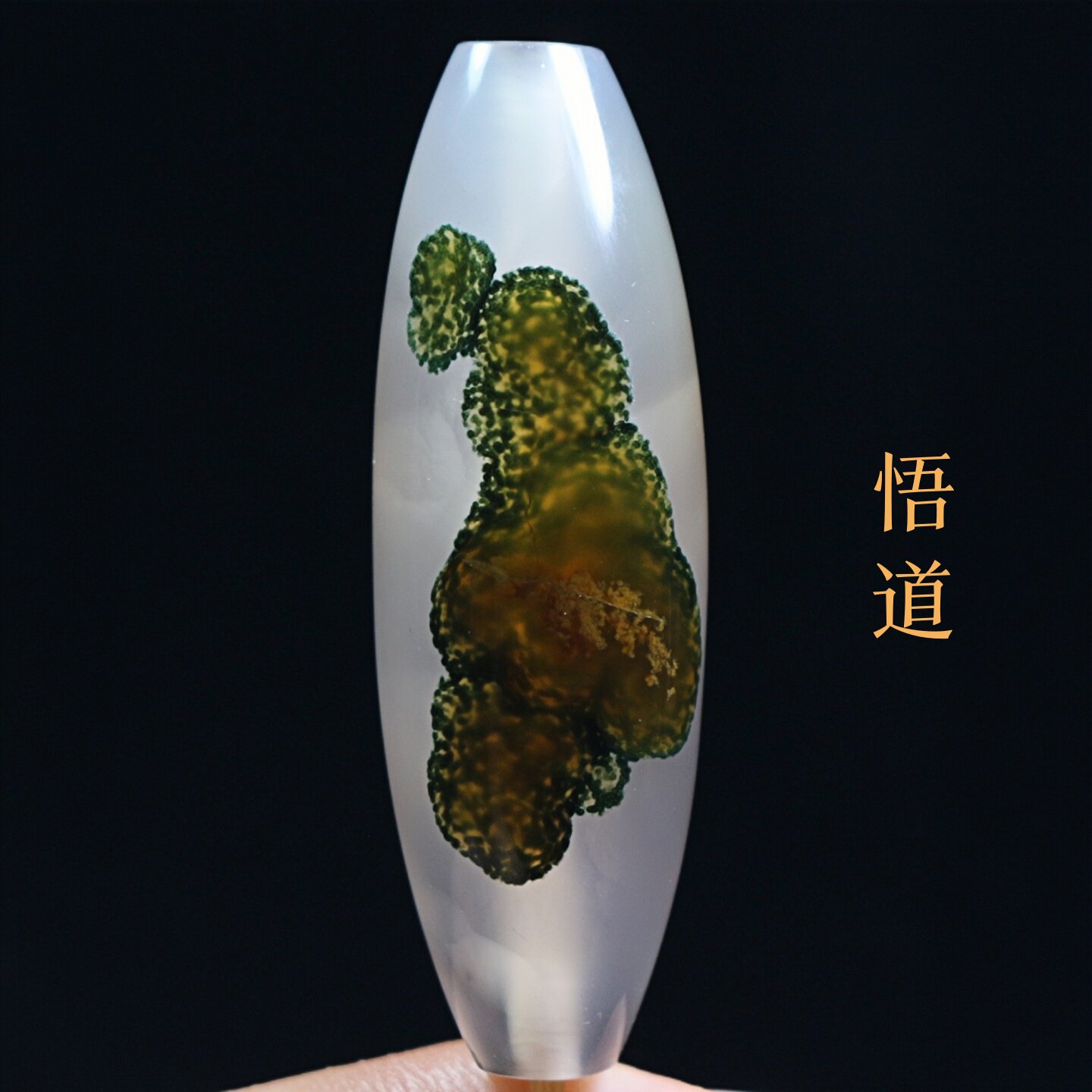 巴西玛瑙悟道象形天珠吊坠项坠巴玉佛像图腾锁骨挂件